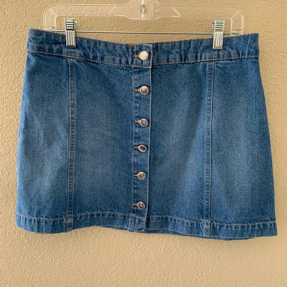 Blue Jean Mini Skirt